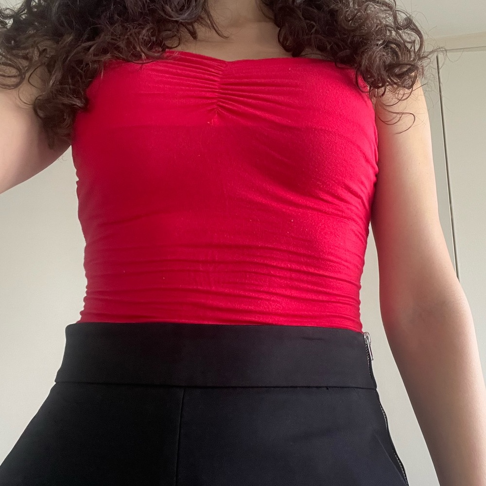 Classic Elegant Red Top by Jane Norman